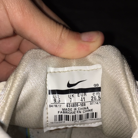 white women’s nike horace’s - size 9.5 - Picture 4 of 4